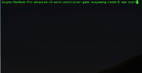 CLI word Game